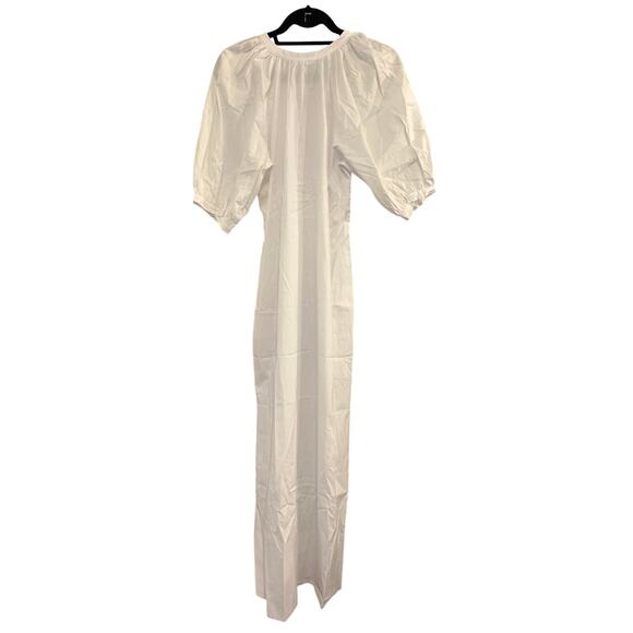 Madewell Tie-Waist Button-Front Midi Dress in Poplin XS - Picture 6 of 8